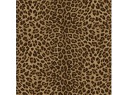 Tapeta na zeď, hnědá, zlatá, imitace leopardí kůže, Philipp Plein 2, Zambaiti Parati Tapety Yara