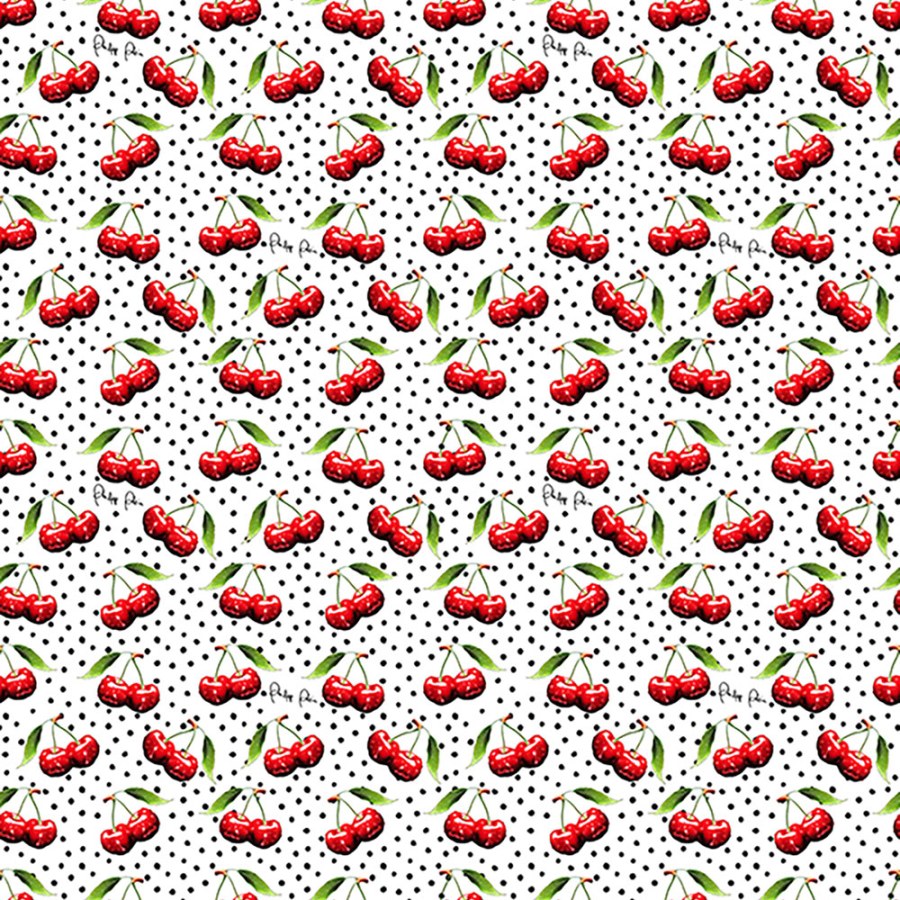 Obrazová tapeta na zeď, bílá, červená, třešně, Philipp Plein 2, Zambaiti Parati - Tapety Yara