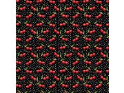 Obrazová tapeta na zeď, černá, červená, třešně, Philipp Plein 2, Zambaiti Parati