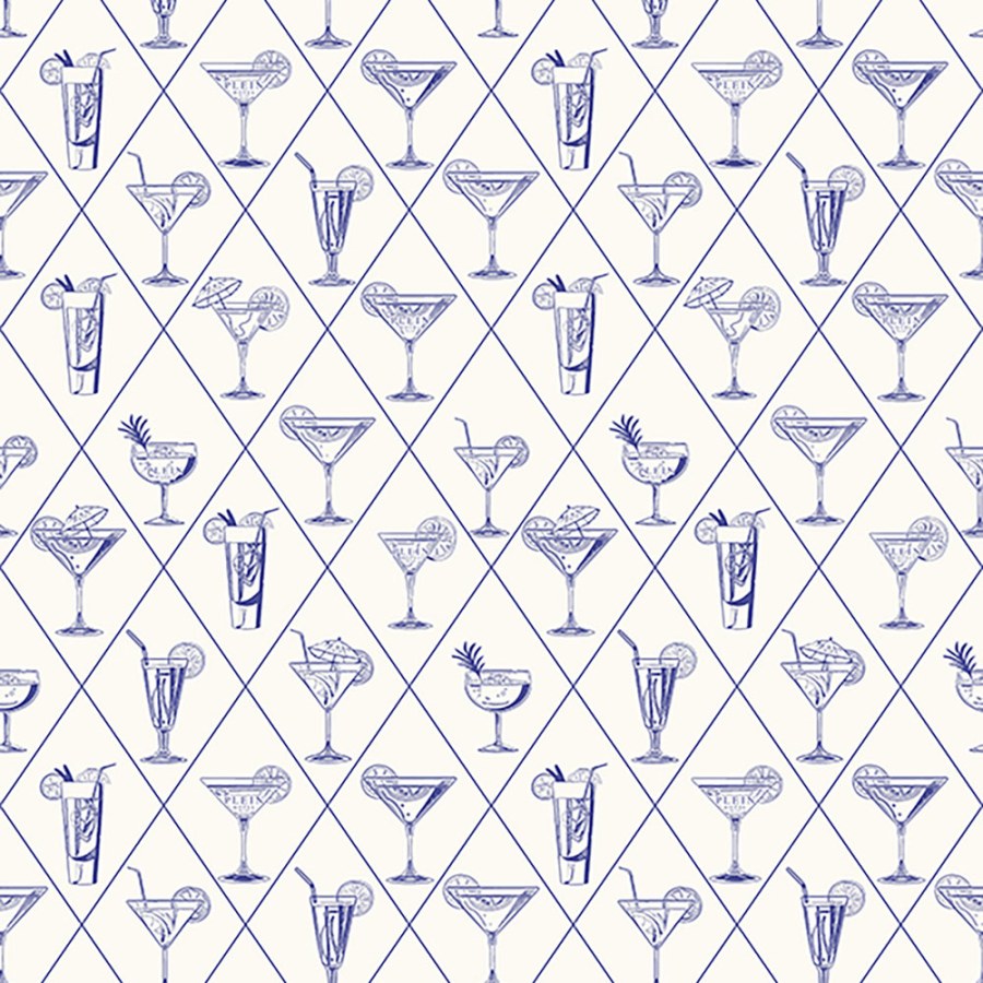 Obrazová tapeta na zeď, bílá, červená, drinky, 3x1m Philipp Plein 2 Zambaiti Parati - Tapety Yara