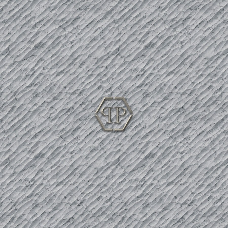 Obrazová tapeta na zeď, šedá, mramor, logo, 3x3m, Philipp Plein 2, Zambaiti Parati - Tapety Yara