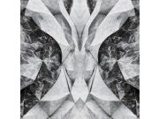 Tapety Yara - Obrazová tapeta na zeď, černá, šedá, mramor, tvary, 3x3m, Philipp Plein 2, Zambaiti Parati Obrazová tapeta na zeď, černá, šedá, mramor, tvary, 3x3m, Philipp Plein 2, Zambaiti Parati