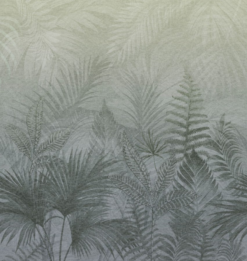 Obrazová tapeta na zeď, šedá, kapradiny, Terra Nova, Decoprint - Tapety Yara