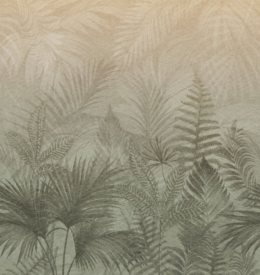 Tapety Yara - Obrazová tapeta na zeď, zelená, šedá, kapradiny, Terra Nova, Decoprint Obrazová tapeta na zeď, zelená, šedá, kapradiny, Terra Nova, Decoprint - Tapety Yara