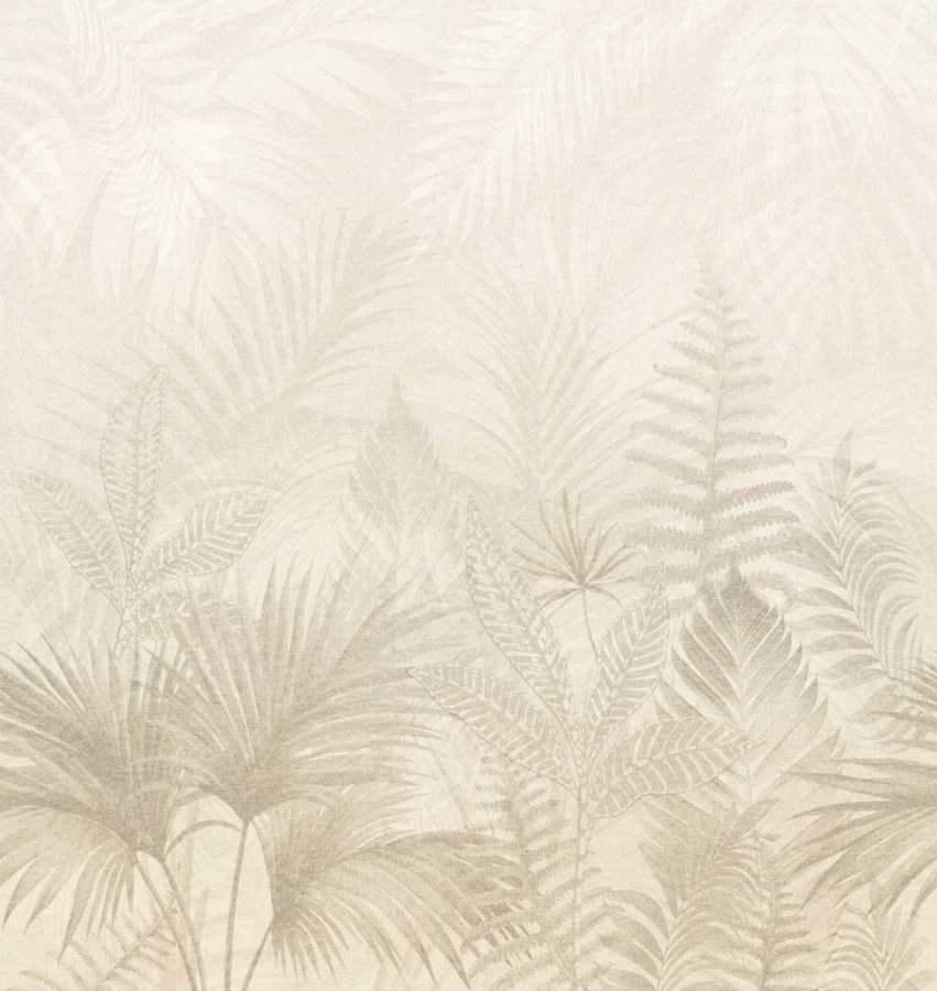 Obrazová tapeta na zeď, růžová, šedá, kapradiny, Terra Nova, Decoprint - Tapety Yara