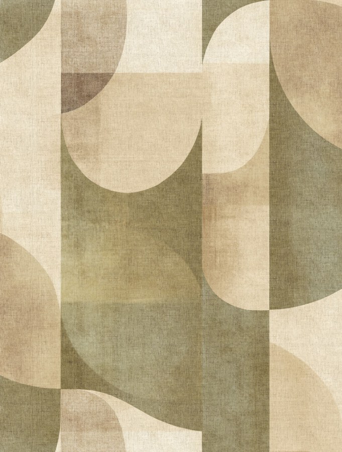 Obrazová tapeta na zeď, béžová, zelená, obrazce, Terra Nova, Decoprint - Tapety Yara