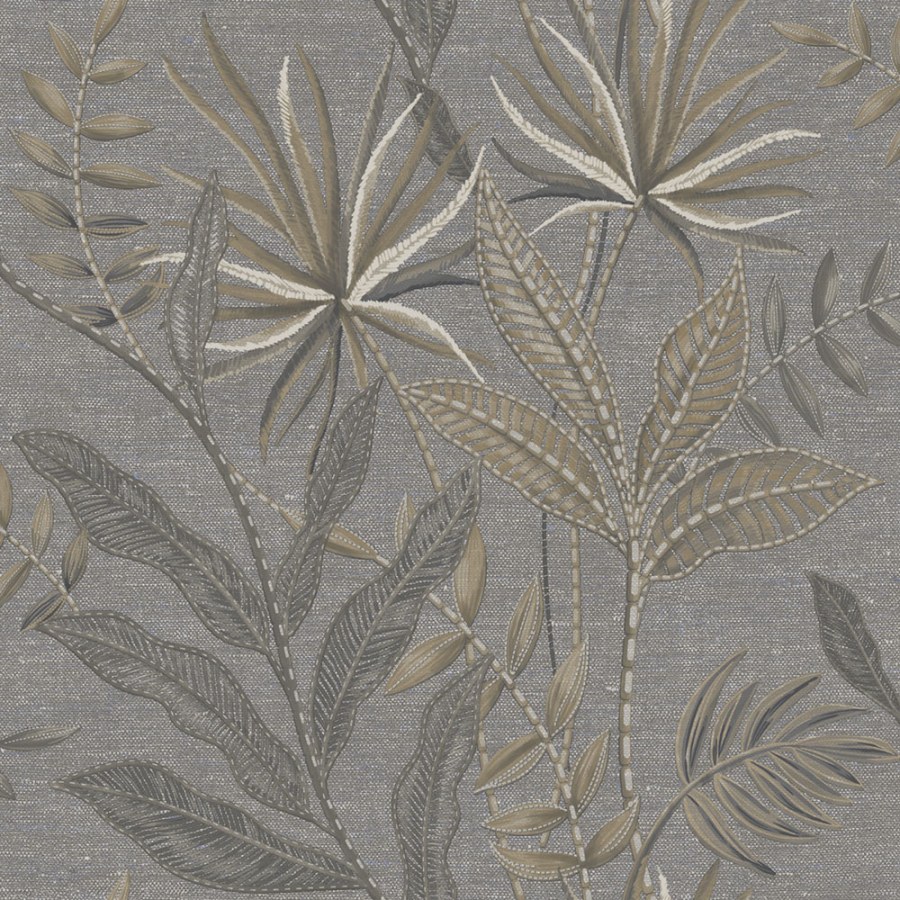 Tapety Yara - Tapeta na zeď, černá, hnědá, listy, Terra Nova, Decoprint Tapeta na zeď, černá, hnědá, listy, Terra Nova, Decoprint - Tapety Yara