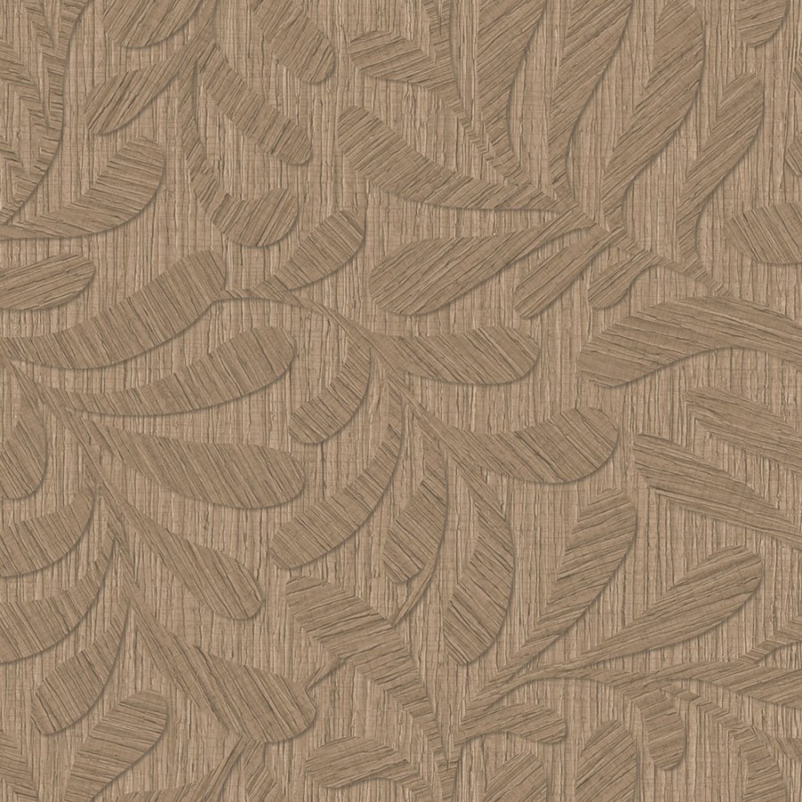 Tapety Yara - Tapeta na zeď, hnědá, červená, imitace dřeva, listy, Terra Nova, Decoprint Tapeta na zeď, hnědá, červená, imitace dřeva, listy, Terra Nova, Decoprint - Tapety Yara
