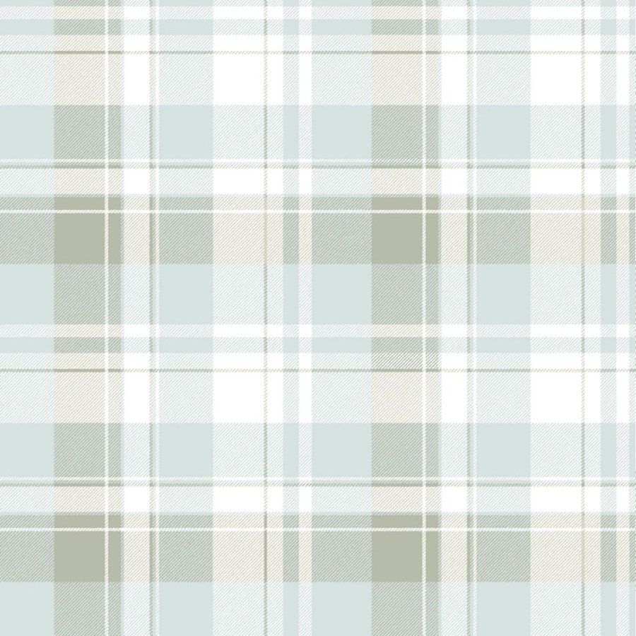 Tapeta na zeď, modrá, imitace károvaná látky, Momi, Parato by Cristiana Masi - Tapety Yara