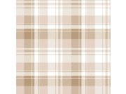 Tapety Yara - Tapeta na zeď, hnědá, béžová, imitace károvaná látky, Momi, Parato by Cristiana Masi Tapeta na zeď, hnědá, béžová, imitace károvaná látky, Momi, Parato by Cristiana Masi