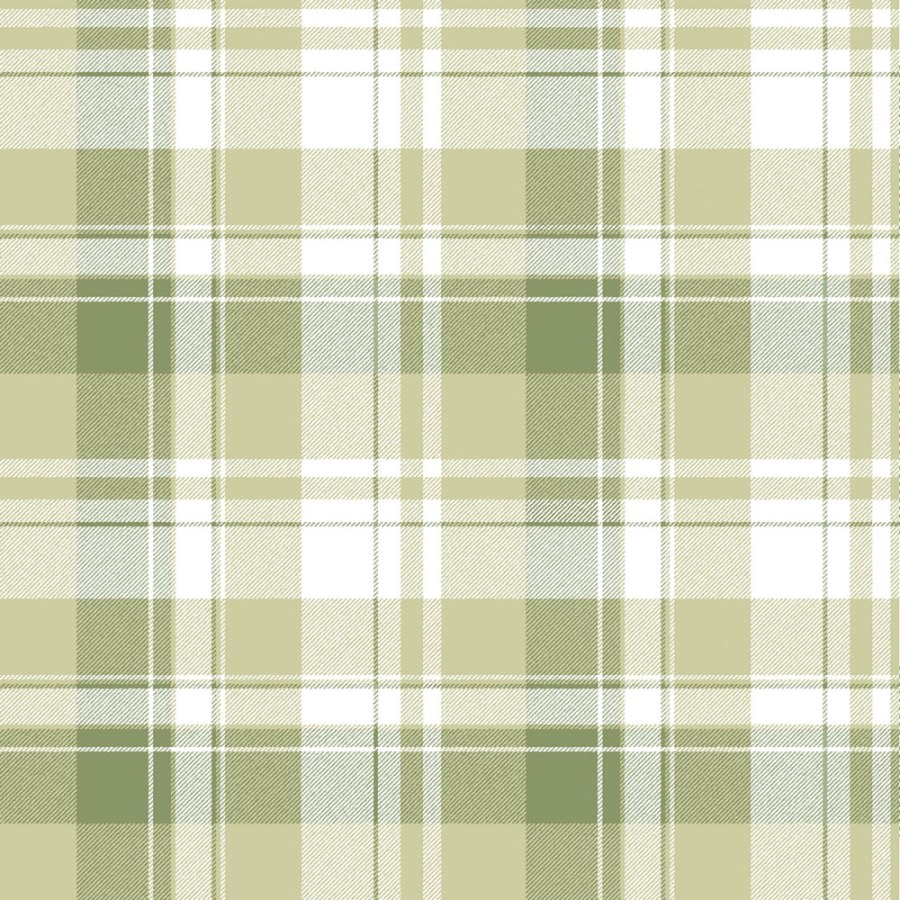 Tapeta na zeď, zelená, imitace károvaná látky, Momi, Parato by Cristiana Masi - Tapety Yara