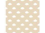 Tapety Yara - Tapeta na zeď, béžová, bílá, mráčky, Momi, Parato by Cristiana Masi Tapeta na zeď, béžová, bílá, mráčky, Momi, Parato by Cristiana Masi