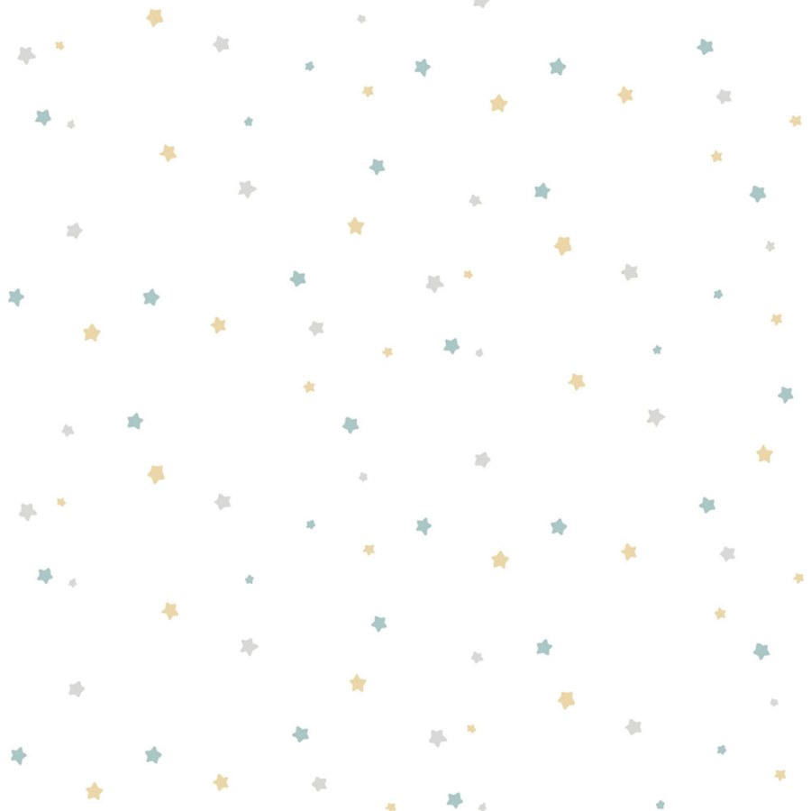 Tapeta na zeď, modrá, zlatá, hvězdičky, Momi Parato by Cristiana Masi - Tapety Yara