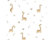 Tapety Yara - Tapeta na zeď, béžová, šedá, žirafy a rostlinky, Momi, Parato by Cristiana Masi Tapeta na zeď, béžová, šedá, žirafy a rostlinky, Momi, Parato by Cristiana Masi