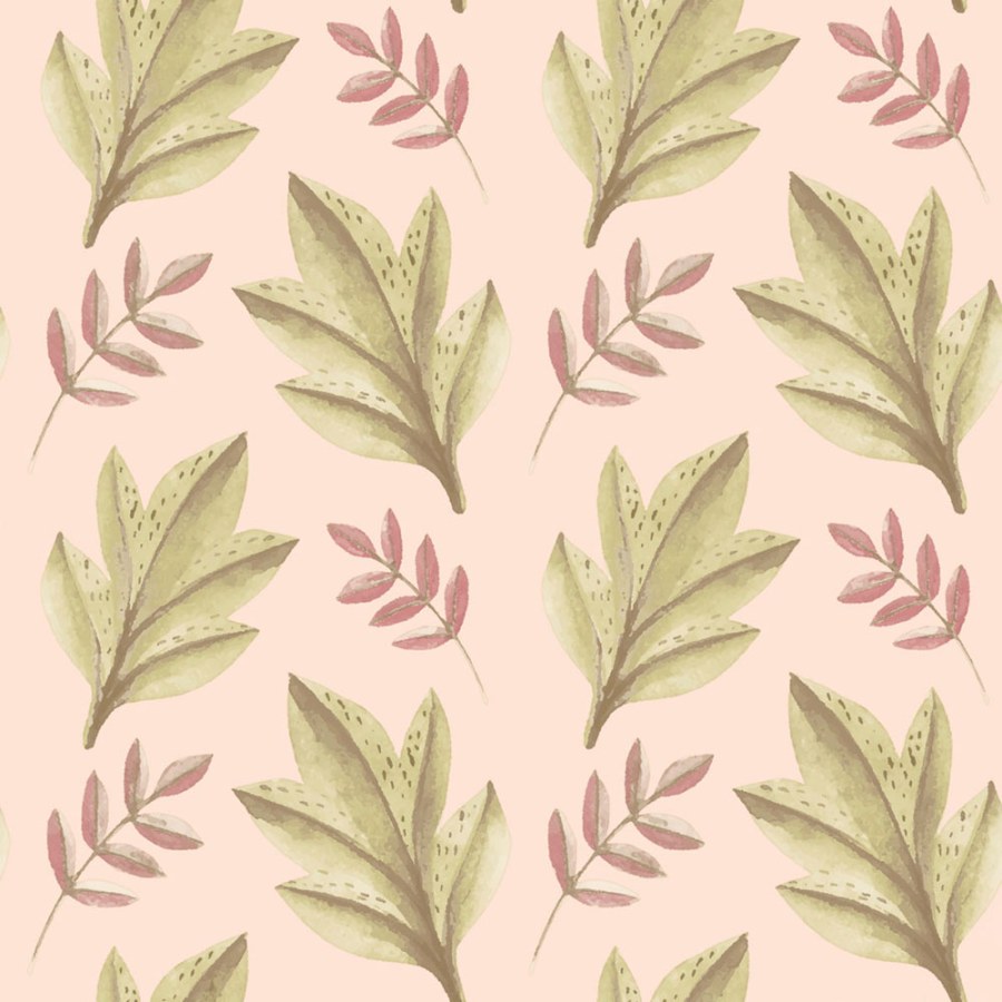 Tapety Yara - Tapeta na zeď, růžová, zelená, listy, Momi, Parato by Cristiana Masi Tapeta na zeď, růžová, zelená, listy, Momi, Parato by Cristiana Masi - Tapety Yara