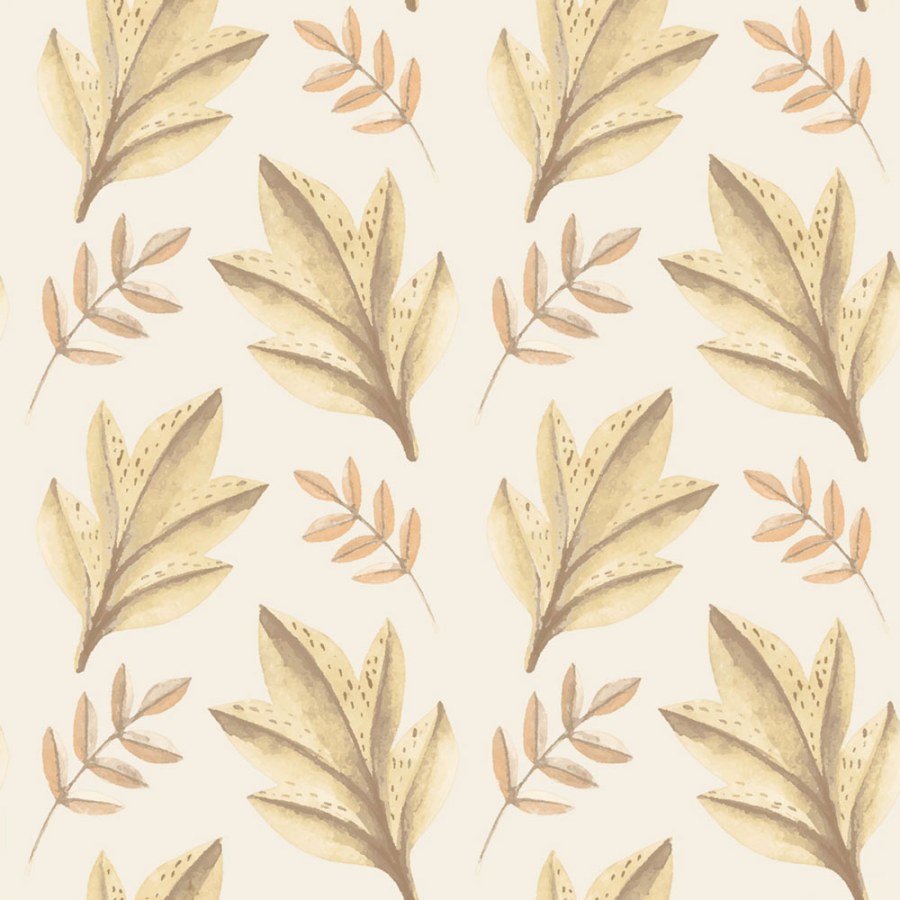 Tapeta na zeď, béžová, hnědá, listy, Momi, Parato by Cristiana Masi - Tapety Yara