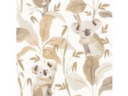 Tapety Yara - Tapeta na zeď, béžová, hnědá, medvídci koala a rostliny, Momi, Parato by Cristiana Masi Tapeta na zeď, béžová, hnědá, medvídci koala a rostliny, Momi, Parato by Cristiana Masi