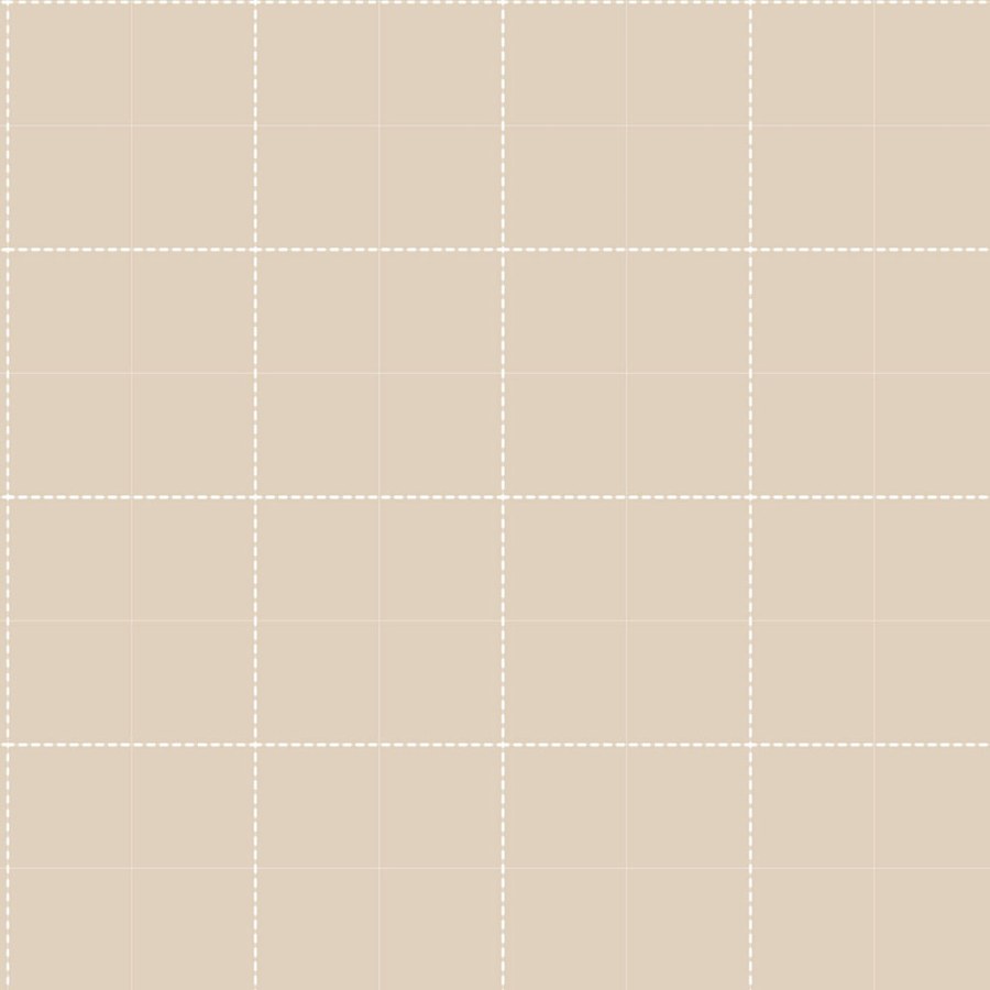 Tapeta na zeď, béžová, bílá, káro, Momi, Parato by Cristiana Masi - Tapety Yara