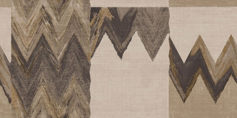 Geometrická tapeta na zeď, béžová, hnědá, imitace látky, Metamorphosis, Parato by Cristiana Masi - Tapety Yara