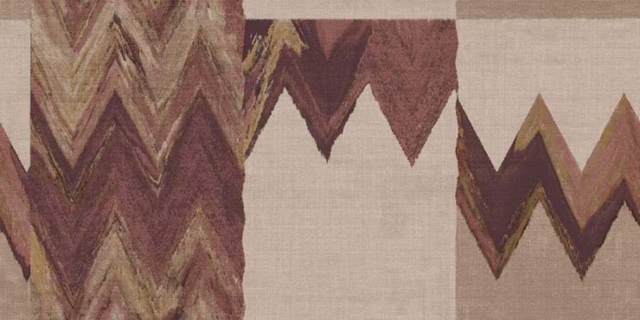 Geometrická tapeta na zeď, hnědá, béžová, imitace látky, Metamorphosis, Parato by Cristiana Masi - Tapety Yara