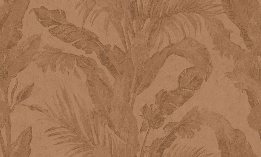 Tapeta na zeď, bronzová, hnědá, listy, imitace stěrková omítky, Metamorphosis, Parato by Cristiana Masi - Tapety Yara