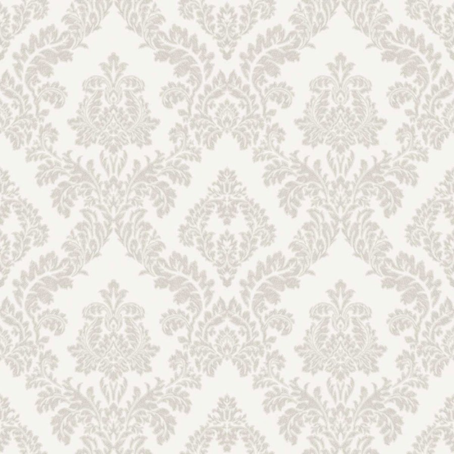 Tapeta na zeď, stříbrno-bílá, zámecký vzor, Agora, Parato by Cristiana Masi - Tapety Yara