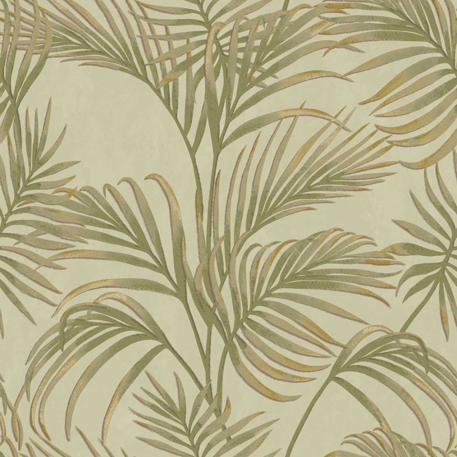 Zelená tapeta s palmovými listy, Agora, Parato by Cristiana Masi - Tapety Yara