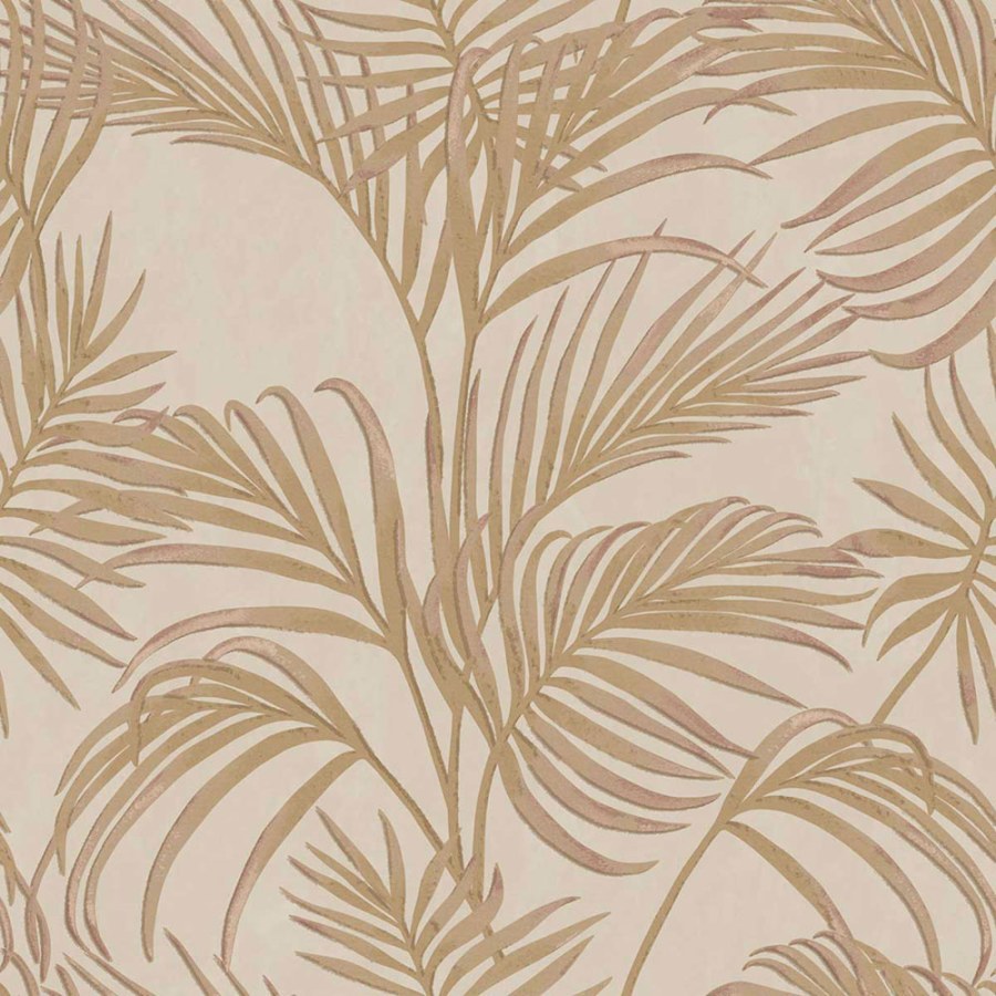Hnědo-béžová tapeta s palmovými listy, Agora Parato by Cristiana Masi - Tapety Yara
