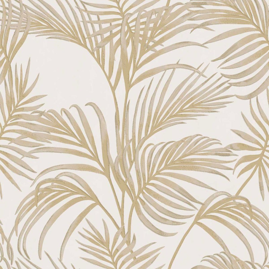Krémovo-béžová tapeta s palmovými listy, Agora, Parato by Cristiana Masi - Tapety Yara