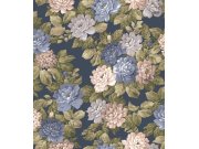 Květinová tapeta na zeď, modrá, fialová, Agora, Parato by Cristiana Masi