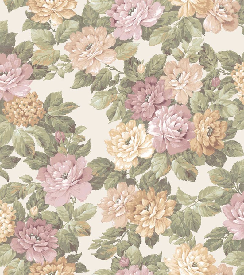 Květinová tapeta na zeď, růžová, zelená, Agora, Parato by Cristiana Masi - Tapety Yara