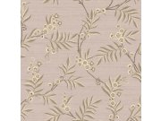 Tapeta na zeď, šedá, béžová, rozkvetlé větvičky, Agora, Parato by Cristiana Masi