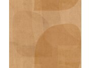 Geometrická obrazová tapeta na zeď, žlutá, hnědá, Imani, Decoprint