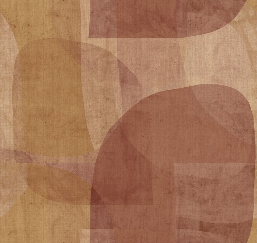 Geometrická obrazová tapeta na zeď, hnědá, červená, Imani, Decoprint - Tapety Yara