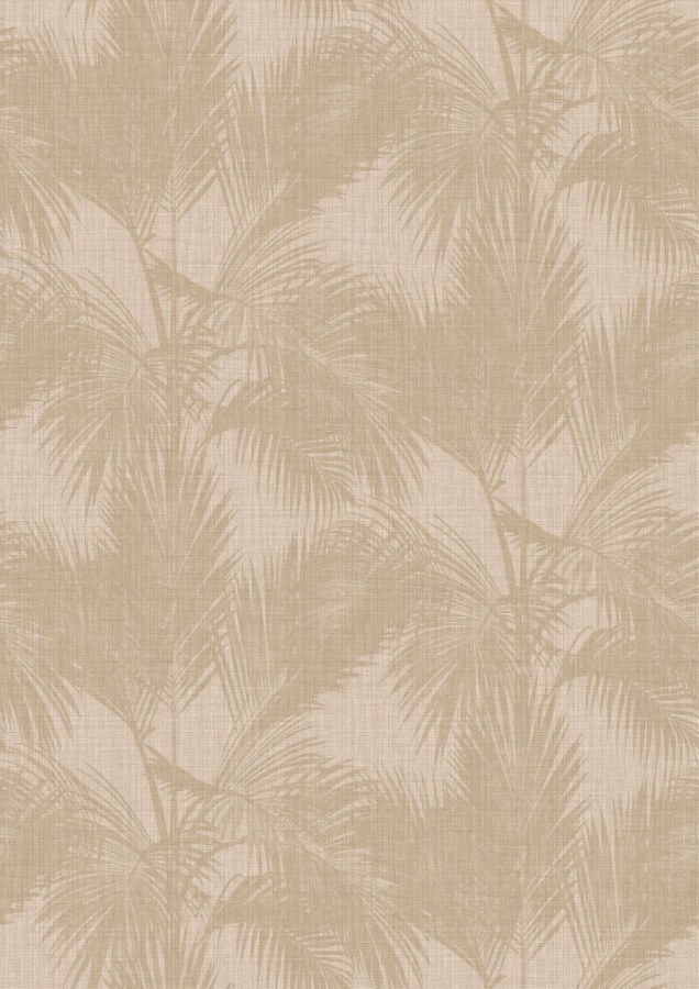 Obrazová tapeta na zeď, palmová listy, béžová, hnědá, Imani, Decoprint - Tapety Yara