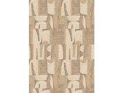 Geometrická obrazová tapeta na zeď, béžová, hnědá, Imani, Decoprint