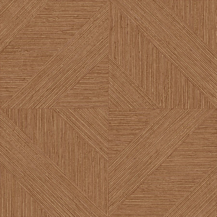 Tapeta na zeď, parketový vzor, textura rohože, bronzová, hnědá, Imani, Decoprint - Tapety Yara