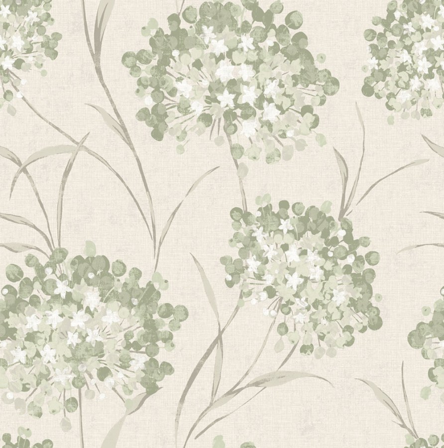 Tapeta na zeď, zelená, šedá, květinový vzor, Laura Ashley 4
