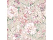 Tapeta růžová, bílá, květinový vzor, Laura Ashley 4 Tapety Yara