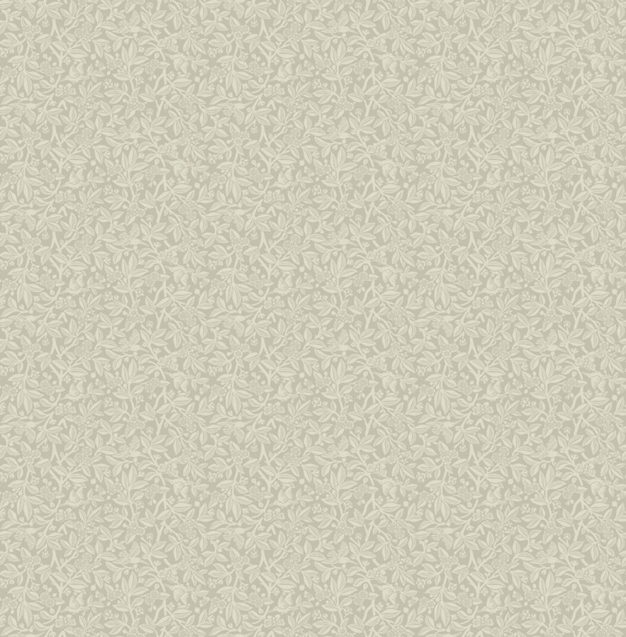 Tapeta na zeď, šedá, stříbrná, květiny, ptáci, Laura Ashley 4