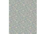 Tapeta na zeď, modrá, šedá, květinový vzor, Laura Ashley 4 Tapety Yara