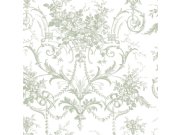 Tapeta na zeď, zeleno-bílá, květy, Laura Ashley 4