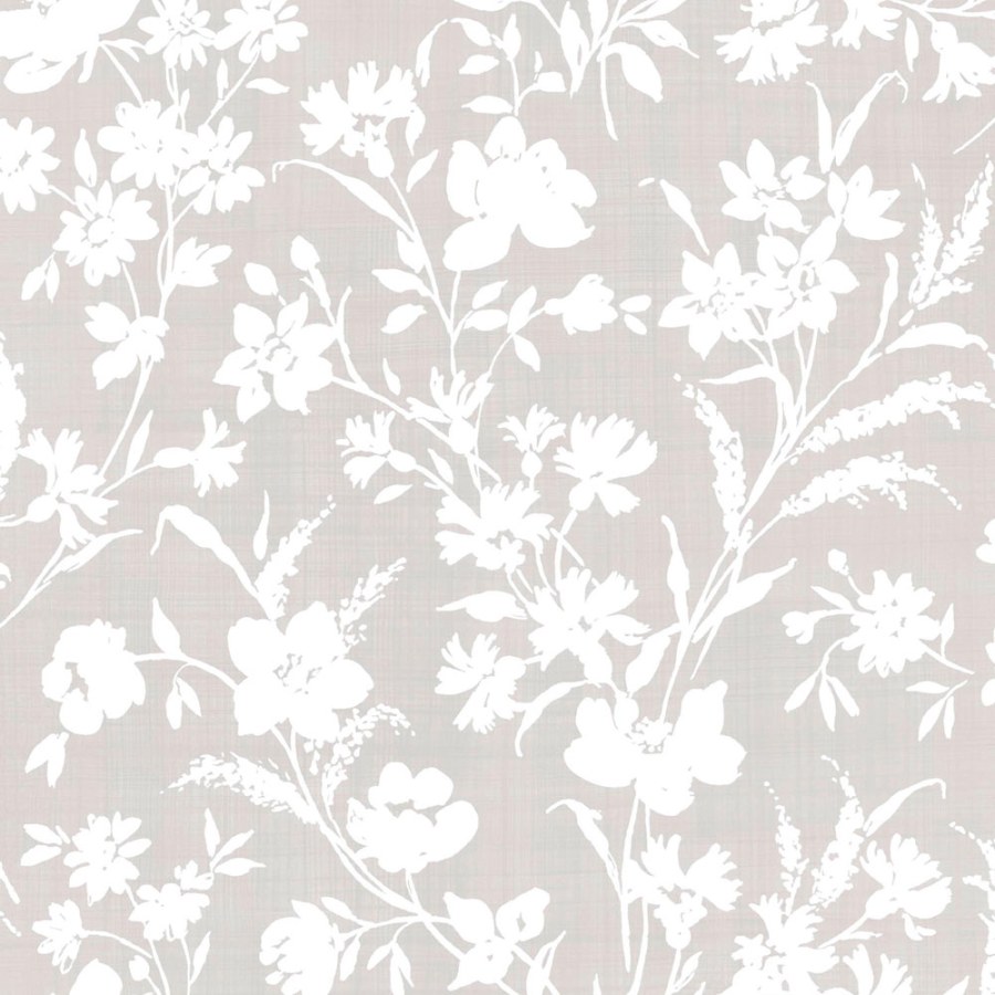 Tapeta na zeď, šedá, květinový vzor, Laura Ashley 4 - Tapety Yara