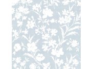 Tapeta na zeď, modrá, květinový vzor, Laura Ashley 4 Tapety Yara