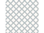 Tapeta na zeď, modrá, bílá, geometrický vzor, Laura Ashley 4