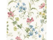 Tapeta na zeď, bílá, růžová, květy máku, Laura Ashley 4 Tapety Yara