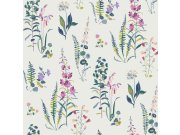 Květinová tapeta na zeď, růžová, fialová, Laura Ashley 4