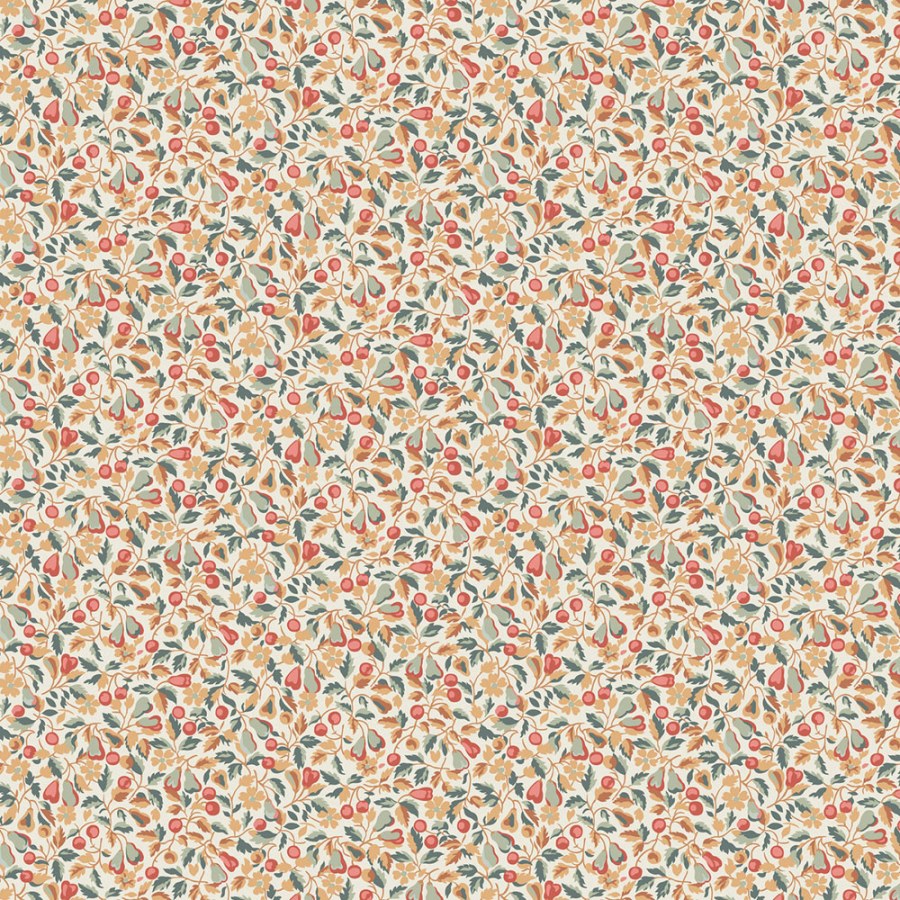 Tapeta na zeď, červená, oranžová, třešně, hrušky, Laura Ashley 4