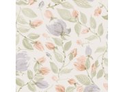 Květinová tapeta na zeď, fialová, růžová, Laura Ashley 4