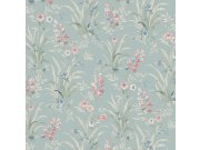 Tapeta na zeď, modrá, fialová, luční květy, Laura Ashley 4 Tapety Yara